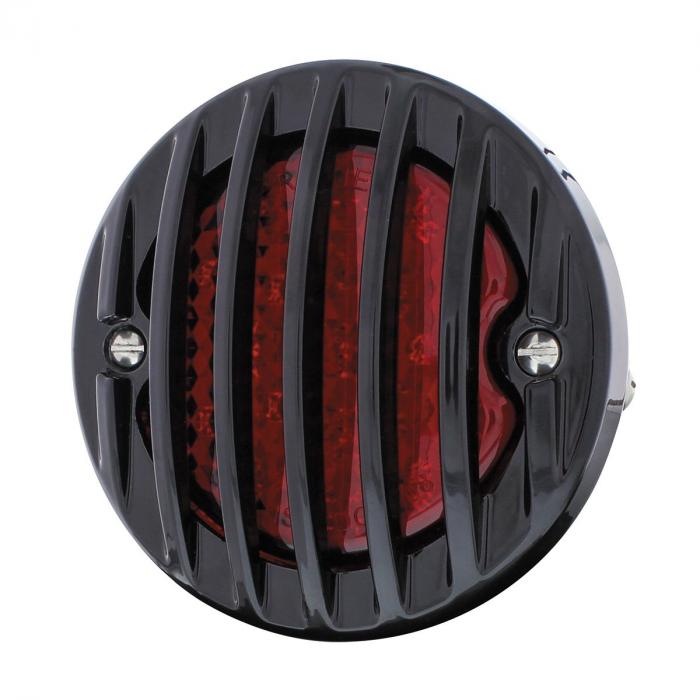 United Pacific Led Tail Light W Black Grille Bezel For Ford