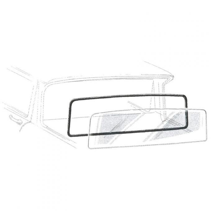 Dennis Carpenter Back Glass Seal - Ranchero - 1957-59 Ford Car   B7A-6642084-B