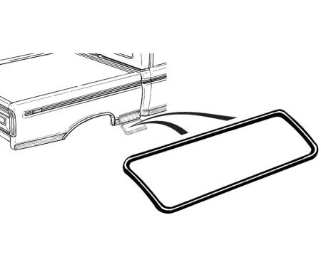 Dennis Carpenter Tool Box Door Seal Replacement - 1973-79 Ford Truck D3TZ-99461A00-A