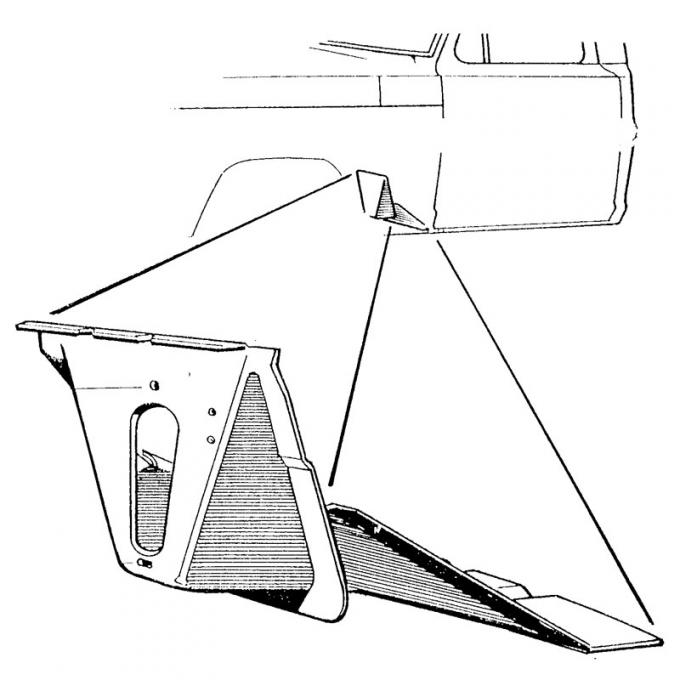 Dennis Carpenter Front Cab Mount - LH - 1965-67 Ford Truck C5TZ-10112A71