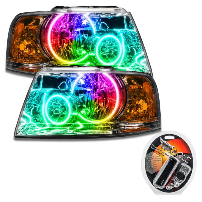 Oracle Lighting SMD Pre-Assembled Headlights, Chrome Bezel, ColorSHIFT 7153-330