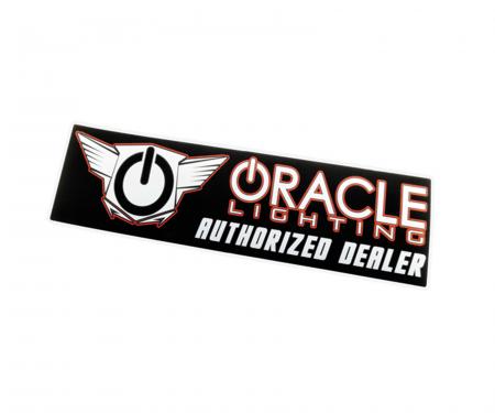 Oracle Lighting Authorized Dealer Bumper Sticker, Black/Orange 8034-504