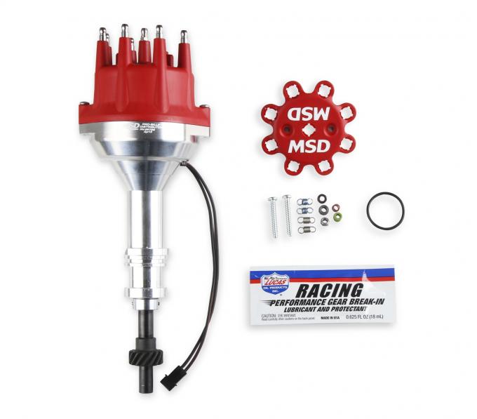 MSD Distributor, Ford 351W, Billet, Small Cap, Steel Gear 85786