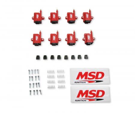 MSD Ignition Coil, Smart, 8-Pack, Red 8289-8