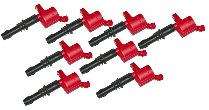 MSD Ignition Coil, Blaster, Ford 3-Valve V8, Red, 8-Pack 82438