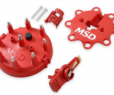 MSD Distributor Cap and Rotor Kit, /Ford V8 TFI, '85-'95 8482