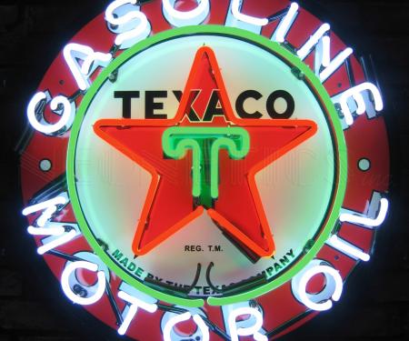 Neonetics Standard Size Neon Signs, Texaco Gasoline Neon Sign