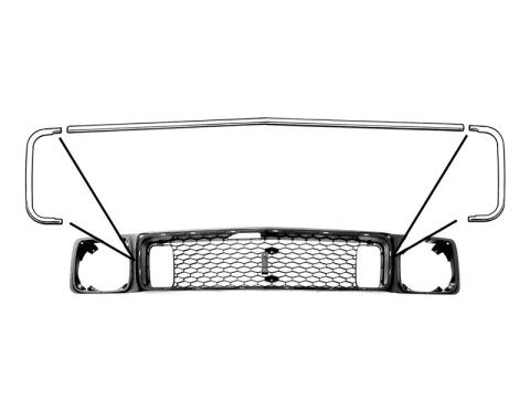 Daniel Carpenter 1973 RH Grille Moulding D3ZZ-8242