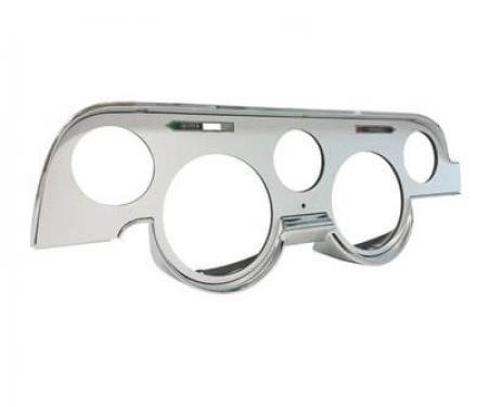 Scott Drake 1967-1968 Ford Mustang Custom Instrument Bezel, Brushed Aluminum C7ZZ-10838-AL