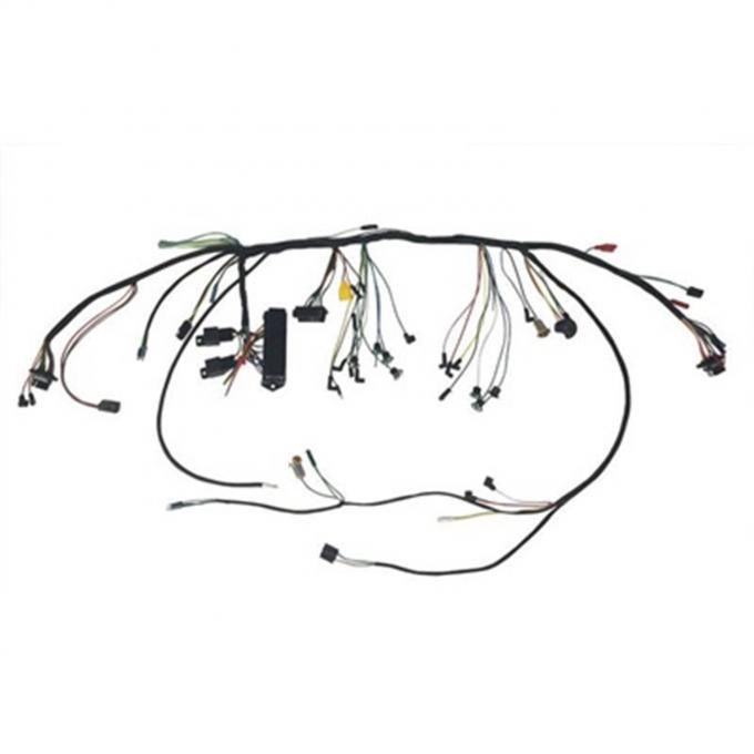 Scott Drake 1965 Under-Dash Harness w/Premium Fuse Box & Relays, Pony Int. and GT C5ZZ-14401-WG-P