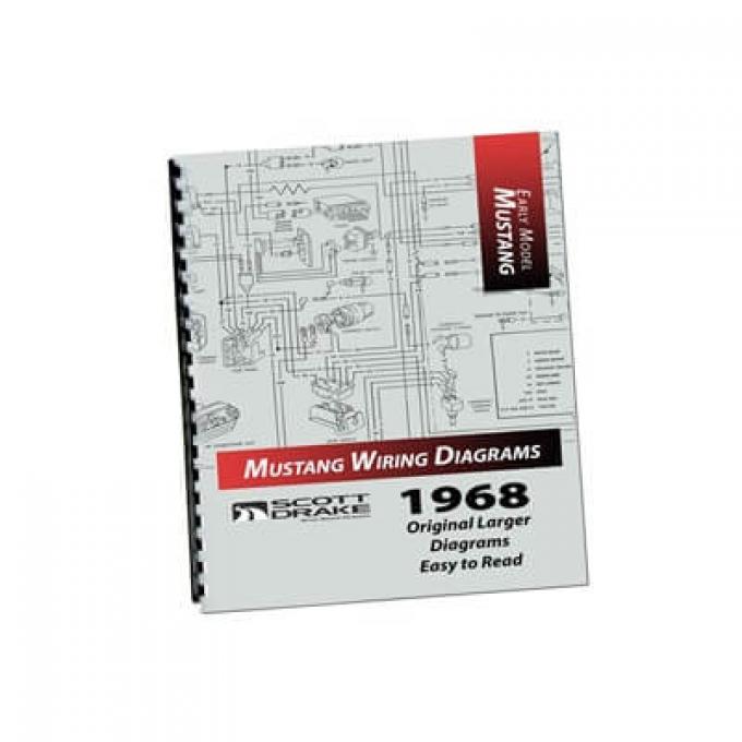 Scott Drake 1968 Ford Mustang 1968 PRO Wiring Diagram Manual (Large Format) MP-4-P