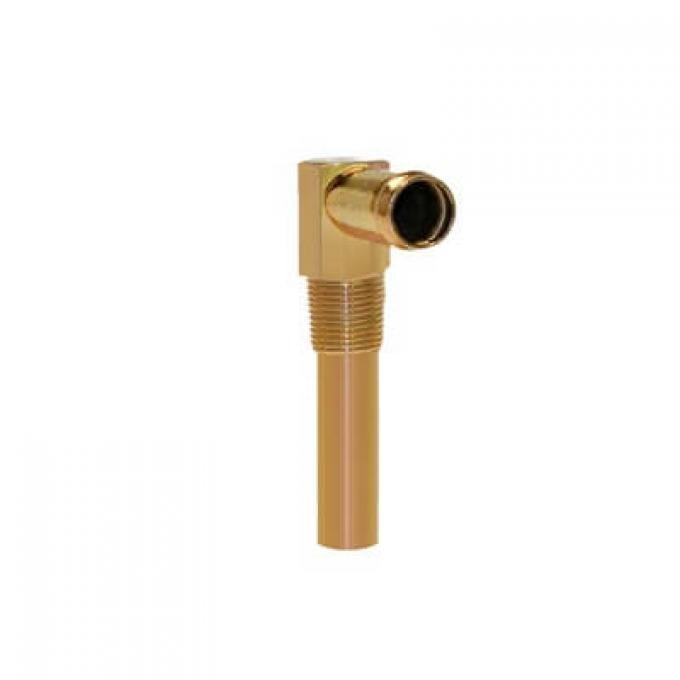 Scott Drake 1964-1973 Ford Mustang Heater Hose Elbow (Small Block, Gold Zinc) C6AZ-18599-B