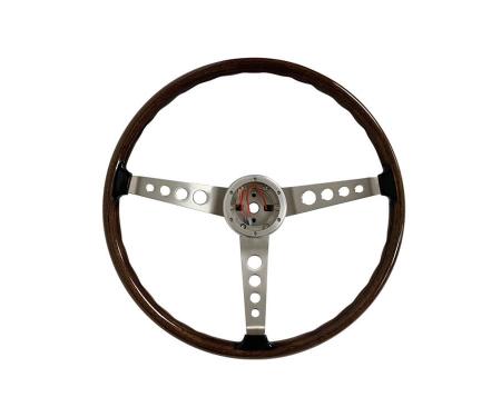 Scott Drake 1965-1973 Ford Mustang 1965-1973 Shelby WALNUT WOOD STEERING WHEEL S7MS-3600-W