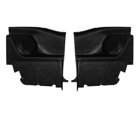 Scott Drake 1969-70 Mustang Fastback Interior Rear Quarter Trim Panels with Speaker Pods C9ZZ-63314867SP