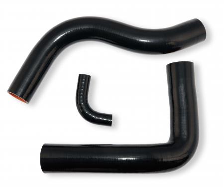 Scott Drake 1965-1968 Ford Mustang Radiator Hose Set Black Silicone C5ZE-8260-86-BK