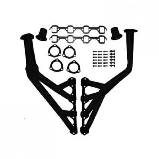 Scott Drake 1964-1968 Ford Mustang Tri-Y Headers, Black, Painted C5ZZ-9430-BK