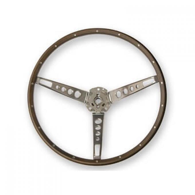 Scott Drake 1965-1966 Ford Mustang Deluxe Steering Wheel (Wood) C5ZZ-3600-N