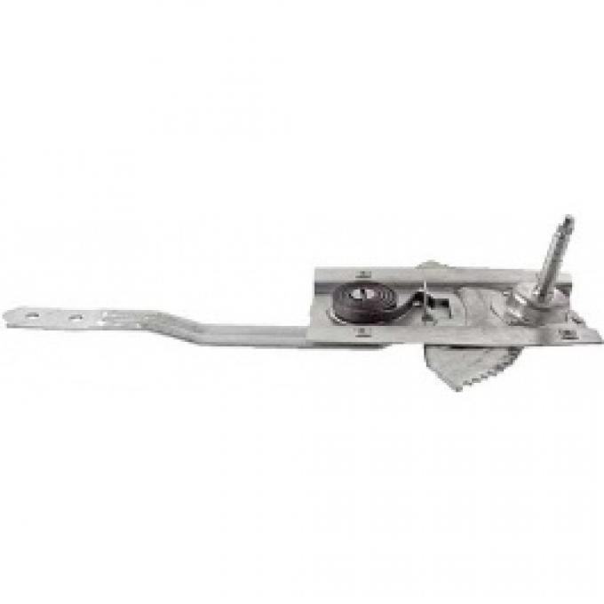 Ford Thunderbird Manual Window Regulator, Left, Zinc Plated, 1955-57