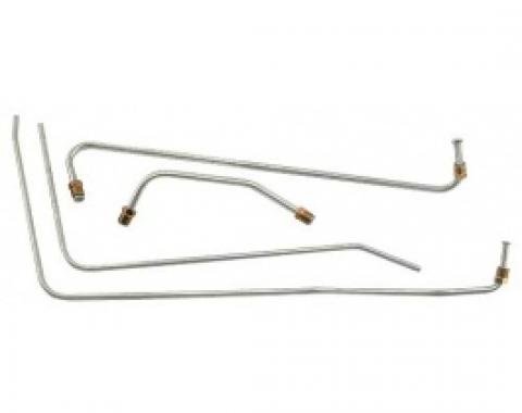 Ford Thunderbird Fuel & Vacuum Line Set, 4 Piece Set, Stainless Steel, Except E Code 312 With Dual 4 Bbl Carbs Or F Code Supercharged 312, 1957