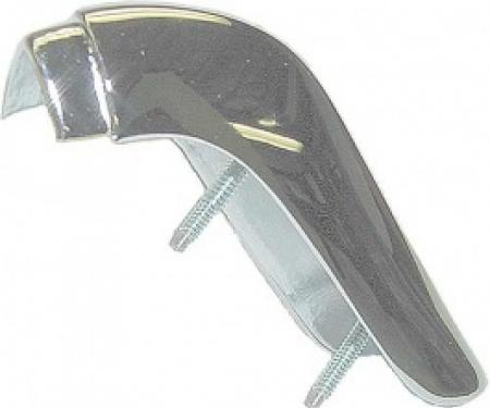 Ford Thunderbird Peak Moulding Quarter End Cap, Left, Die-Cast Chrome, 1961-63