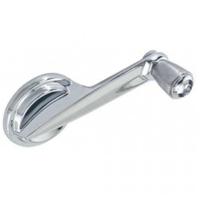 Ford Thunderbird Quarter Window Crank Handle, Chrome Handle & Knob, Includes C Clip, 1961-63