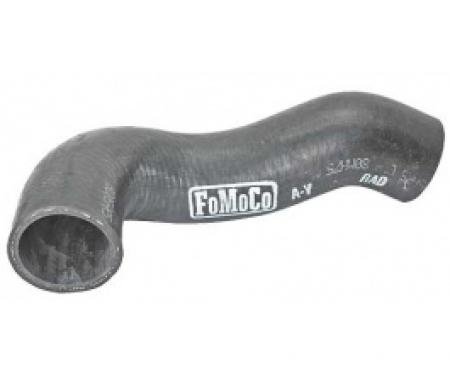 Ford Thunderbird Radiator Hose, Upper, With Original Script, For 17 high radiator, 1966