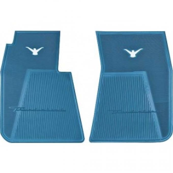 Ford Thunderbird Rubber Flr Mats, 2 Pcs, Frt Only, Tbird Script And Wht ...