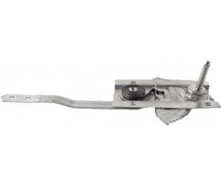 Ford Thunderbird Manual Window Regulator, Left, Zinc Plated, 1955-57