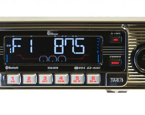 Custom AutoSound® 4-Din Radios | Chrome Face