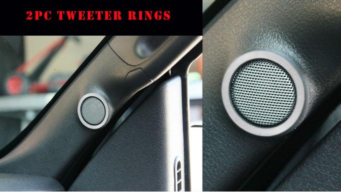 American Car Craft 2010-2014 Ford F-150 Tweeter Rings Satin 2pc 771007