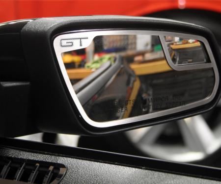 American Car Craft 2011-2012 Ford Mustang Mirror Trim Satin "GT" Side View 2 pc 272018