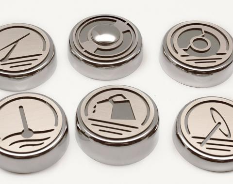 American Car Craft Cap Cover Set Executive Series Standard 6pc 043117