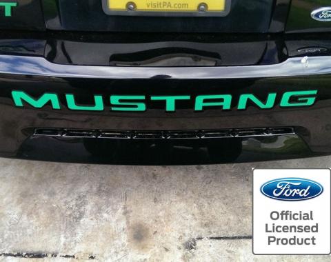 Mustang Rear Bumper Letter Set, Chrome Mirror Vinyl, 1999-2004