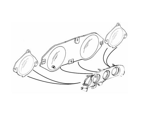 Daniel Carpenter 1969-70 Instrument Lens with Tach C9ZZ-10887-T