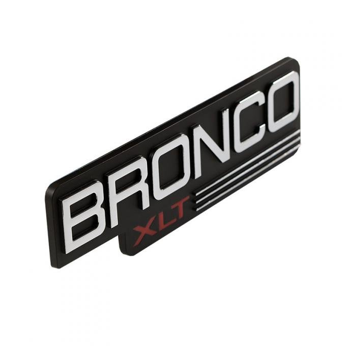 Dennis Carpenter Name Plate - Front Fender "Bronco XLT" - 1992-96 Ford Bronco F2TZ-16720-N