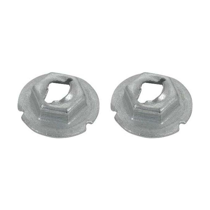 Ford Thunderbird Trunk Lock Retainer Hardware Set, 2 Pieces, 1961-63