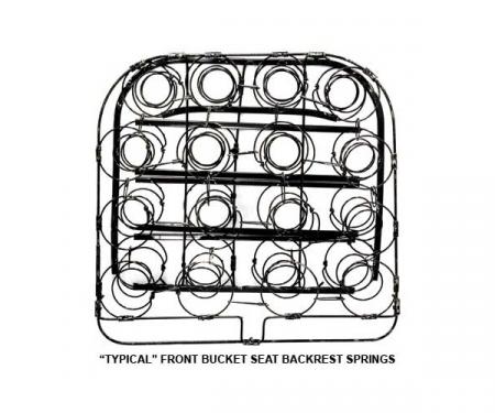 Model A Ford Seat Spring - Victoria - Late Style (June 1931To End Of Production) - Front Backrest - Left Side