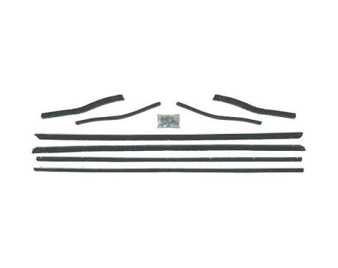 Ford Mustang Belt Weatherstrip Kit - 8 Pieces - Inner & Outer - Coupe & Convertible - Door Windows & Rear Quarters