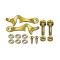 Model T Coil Box Latch Set, 14-Piece, Brass, For Wood Box, 1909-1913