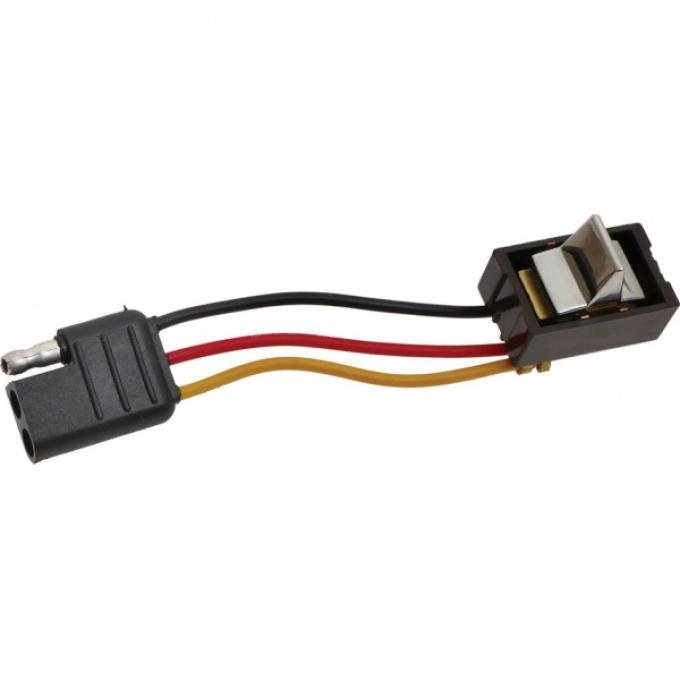 Ford Thunderbird Power Window Switch & Wiring Assembly, 3 Wire Type, For Right Power Vent Window, 1965-66