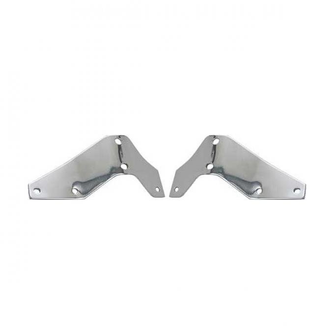 Ford Pickup Truck Front Bumper Bracket Set - Chrome Plated