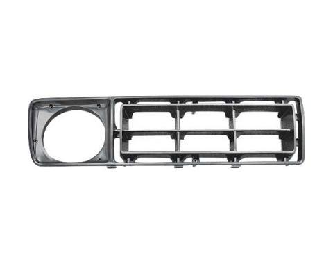 Ford Pickup Truck Grille Shell Insert - Left Side - Gloss Black - F100 Thru F350