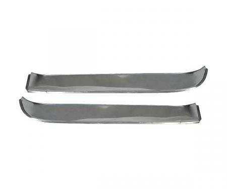 Ford Pickup Truck Window Shades - Polished Stainless Steel