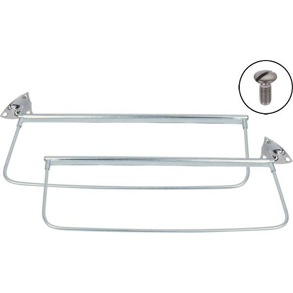 Ford Sun Visor Brackets - Chrome Plated - Ford - Closed Cars | Blue ...