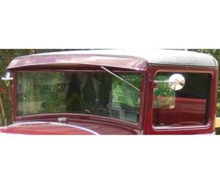 Model A Ford Window Glass Set - Closed Cab Pickup - Door Is16 X 27 - Back Window Is 12 X 24 - Concours Quality