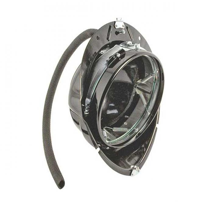 Headlight Bucket - Black - Steel - Ford Passenger