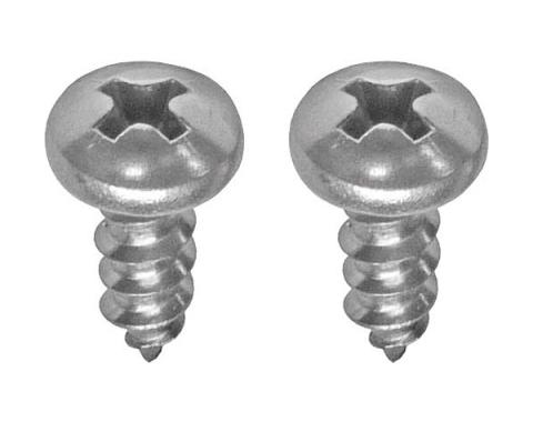 Ford Thunderbird Seat Hinge Elbow Cover Screw Set, 1961-63