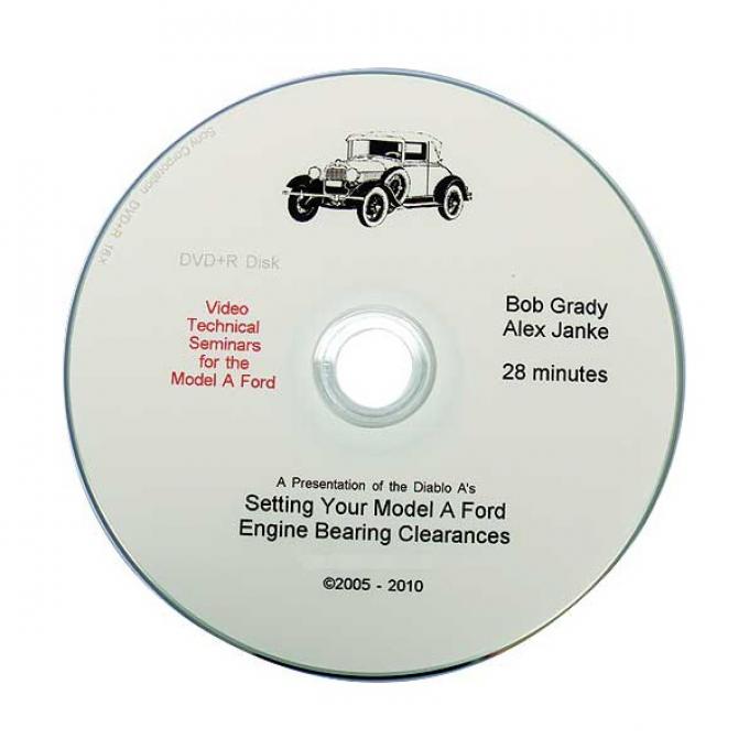 Model A Technical Help DVD - Setting Engine Bearing Clearances - 28 Minutes