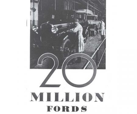 Story of the 20 Million Fords from 1903-1931, Brochure, 6 pages