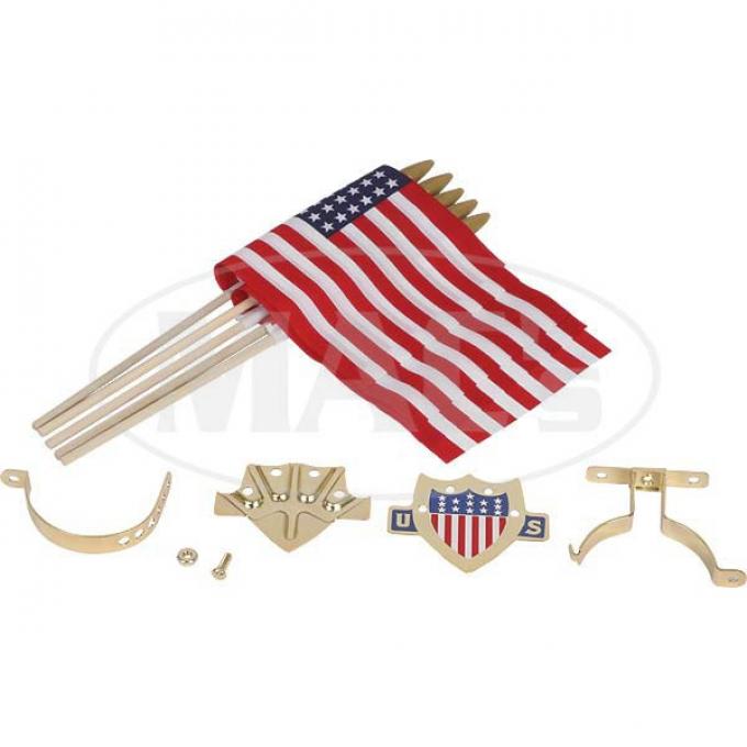 Ford Model T Flag Set, Gold, 5 Flags